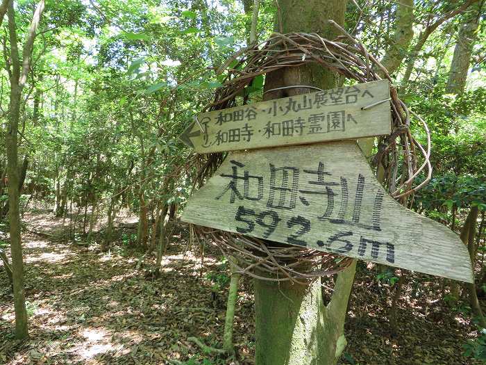 丹波篠山市今田町下小野原/和田寺山山頂プレート写真