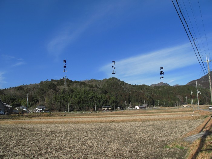 丹波篠山市住山/倉谷山・寺谷山写真