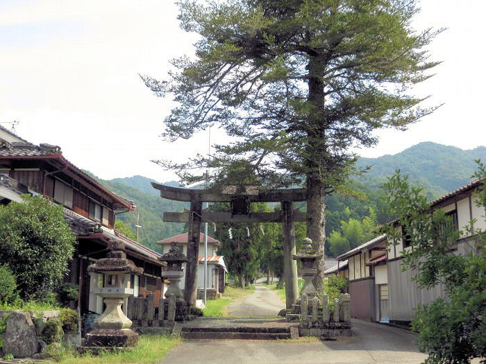 丹波篠山市真南条中/二村神社第一鳥居写真