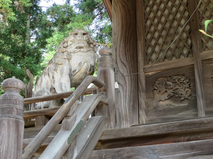 丹波篠山市日置/磯宮八幡神社狛犬写真