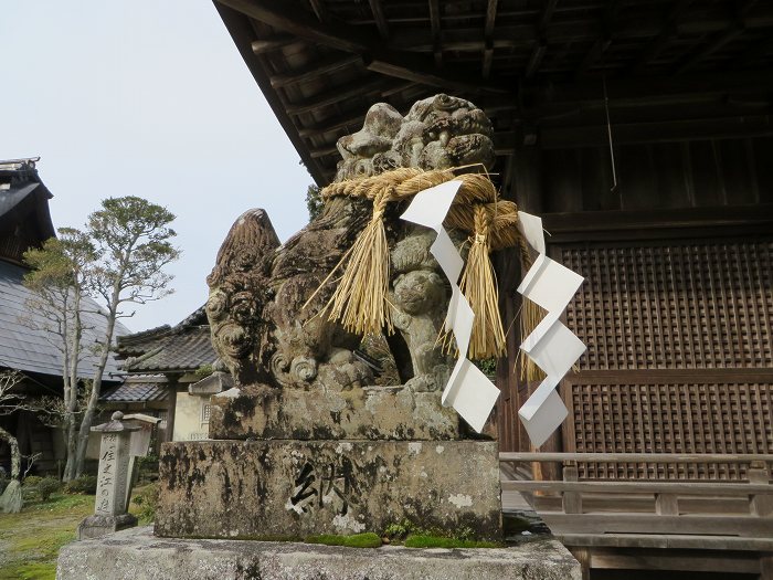 丹波篠山市川原/住吉神社狛犬写真