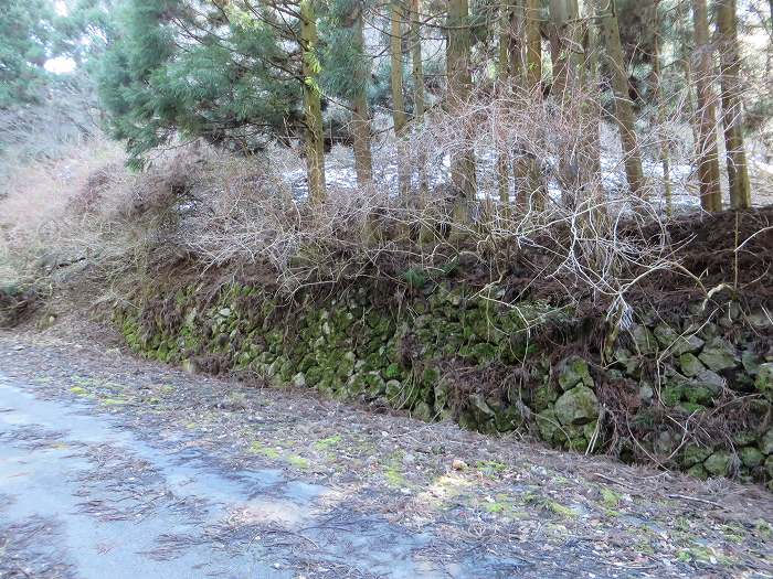 丹波篠山市西野々/天引峠石積み壁写真