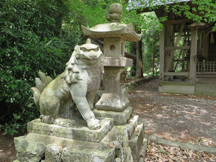 丹波篠山市西野々/松森天満宮狛犬写真