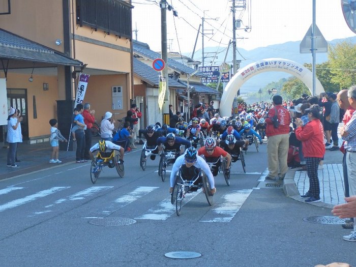 丹波篠山市北新町/全国車椅子マラソン大会写真