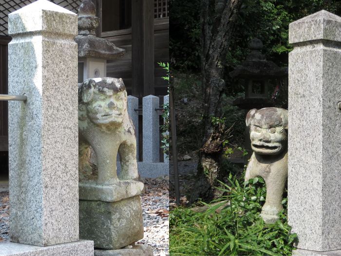 丹波篠山市寺内/大売神社狛犬写真