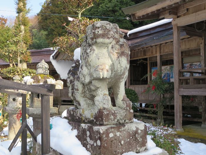 丹波篠山市畑宮/佐々婆神社狛犬写真