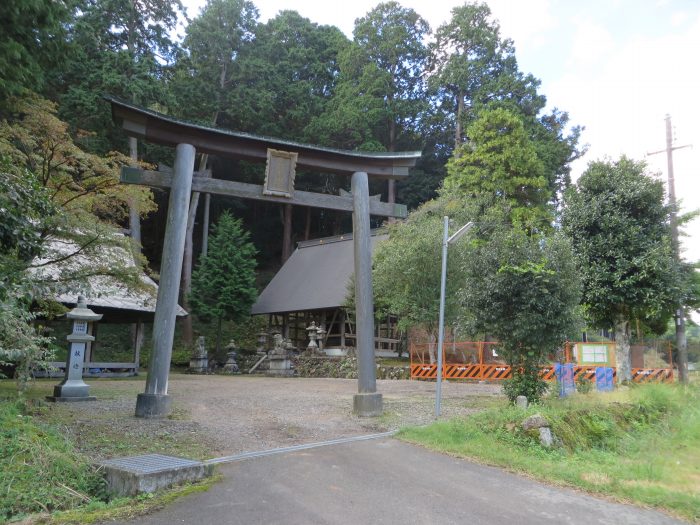 丹波篠山市中原山/日吉神社鳥居写真