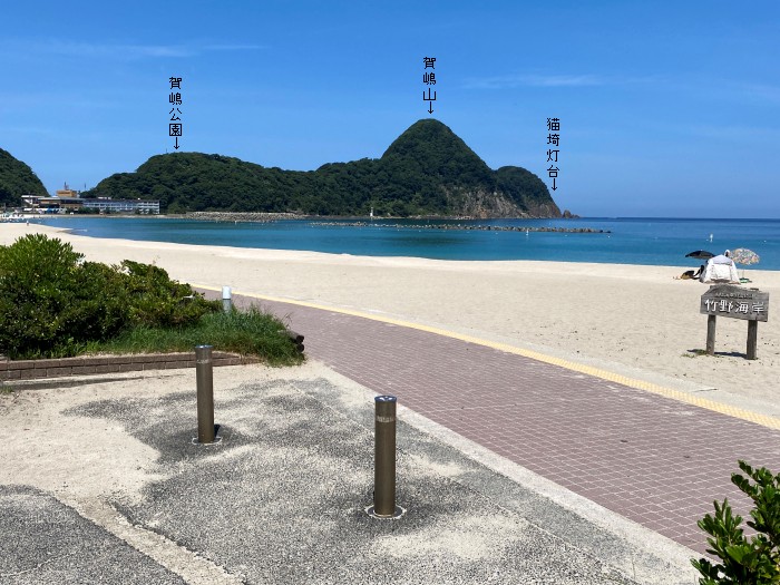 兵庫県豊岡市竹野町竹野/賀嶋山、猫埼灯台