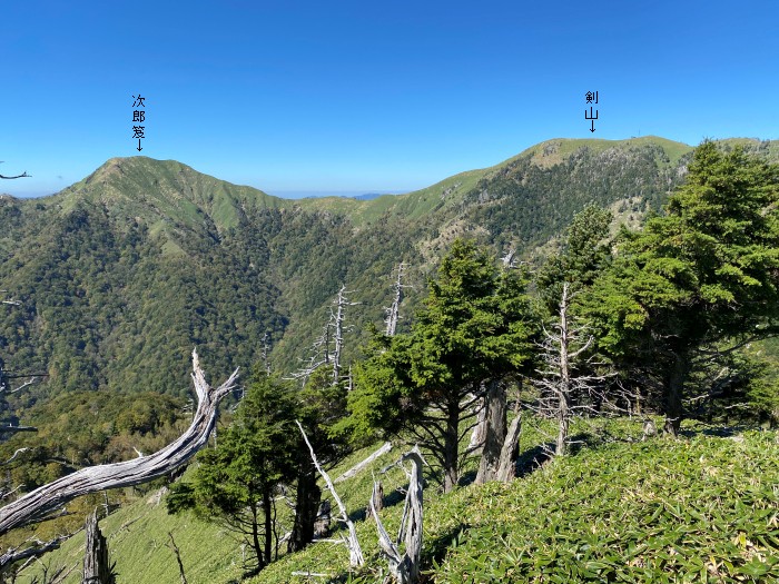 那賀郡那賀町岩倉/槍戸山、一ノ森