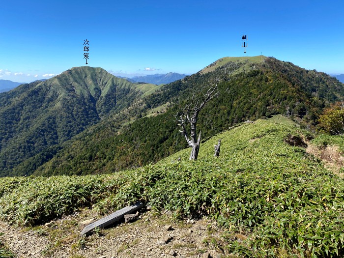 那賀郡那賀町岩倉/槍戸山、一ノ森
