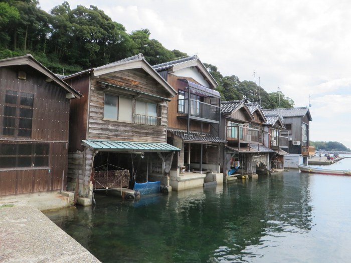 与謝郡伊根町日出/伊根の舟屋写真