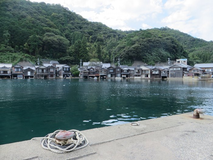 与謝郡伊根町日出/伊根の舟屋写真