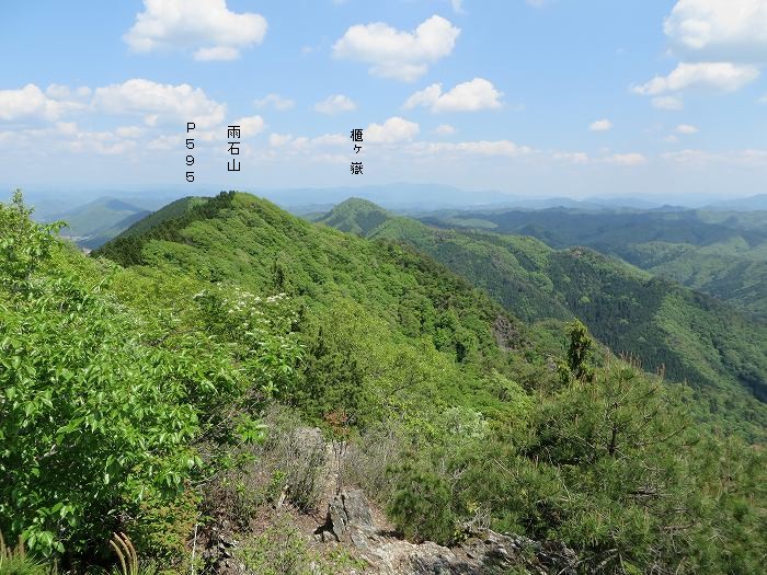 篠山市宮代/櫃ヶ嶽（羊ヶ嶽）～藤坂/雨石山・岩尾峰・毘沙門山を散策