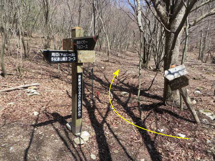 篠山市上筱見/筱見四十八滝～八ヶ尾山～小原/弁天池の峠を散策