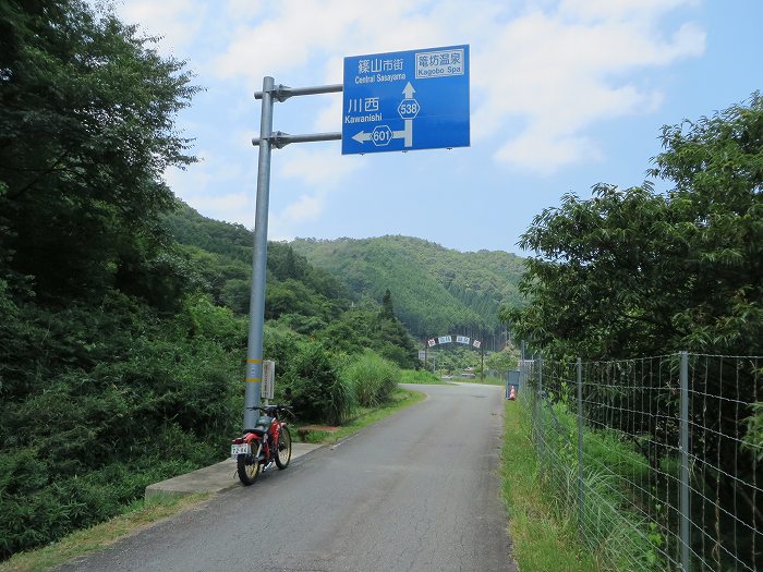 篠山市外周ルートを時計回りバイク走り