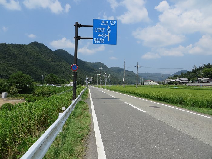 篠山市外周ルートを時計回りバイク走り