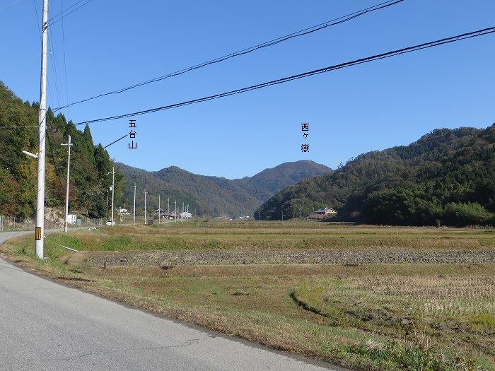 篠山市藤岡奥/五台山～知足/西ヶ嶽を散策