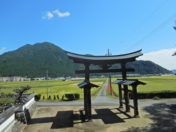 朝来市方面をバイク走り