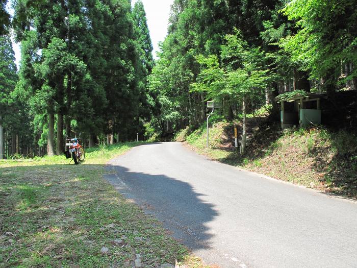 宍粟市波賀町/波賀城跡へバイク走り