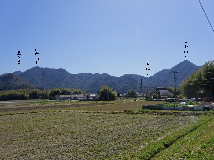 三田市波豆川/行者山～昼ヶ岳～鳥飼山