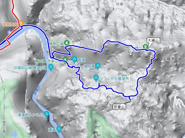 兵庫県宝塚市切畑/武田尾廃線敷と大峰山を散策