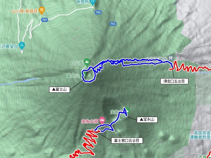 静岡県/南アルプス･茶臼岳と富士山須走ルート登山の車中泊旅