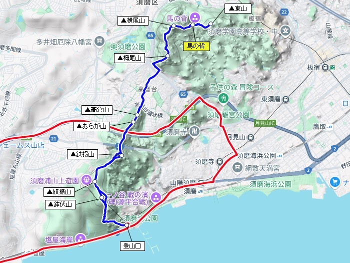 兵庫県神戸市/須磨アルプスを散策