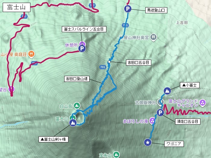 山梨県/富士山吉田ルートと長野県/蝶ヶ岳･空木岳の登山旅