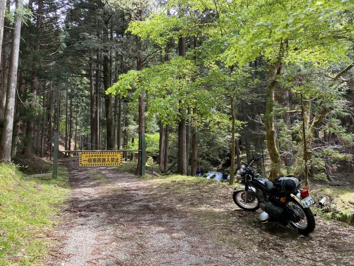 京都府京都市左京区花脊/花脊の三本杉～知世路谷山へバイク走り