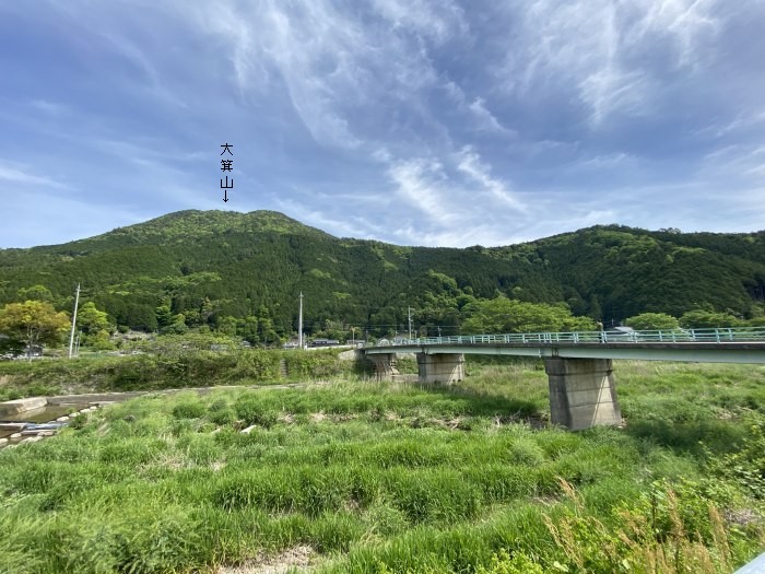 兵庫県丹波市青垣町稲土/大箕山へバイク走り