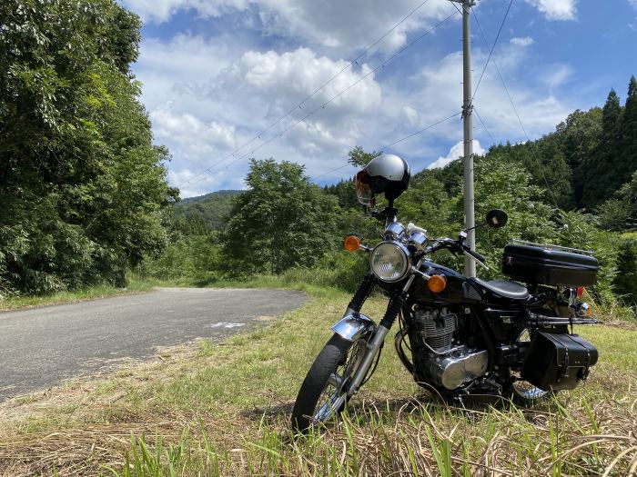 兵庫県豊岡市出石町奥小野/法沢山へバイク走り