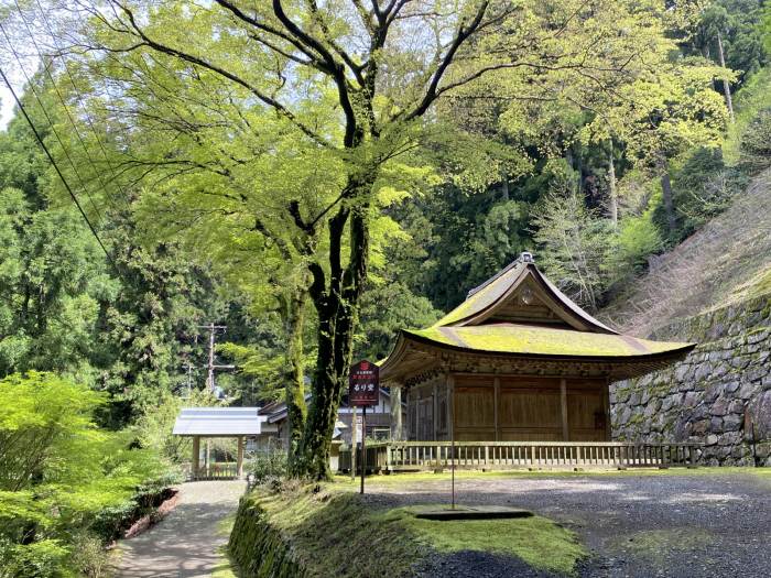 滋賀県大津市坂本本町/比叡山無動寺回峰道へバイク走り