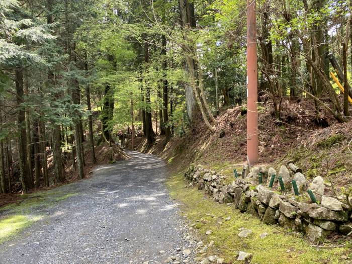 滋賀県大津市坂本本町/比叡山無動寺回峰道へバイク走り