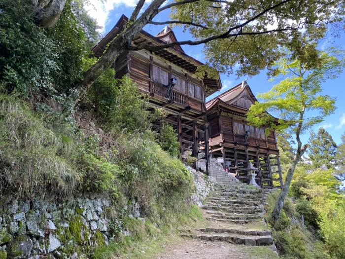 滋賀県大津市坂本本町/比叡山無動寺回峰道へバイク走り