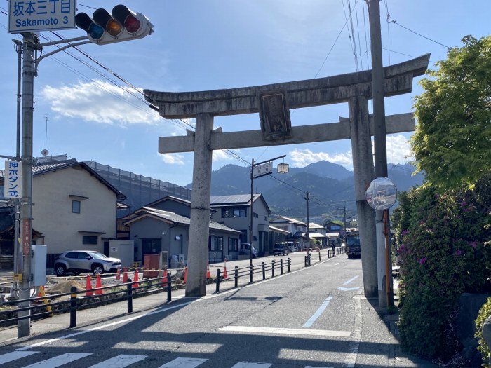 滋賀県大津市坂本本町/比叡山無動寺回峰道へバイク走り