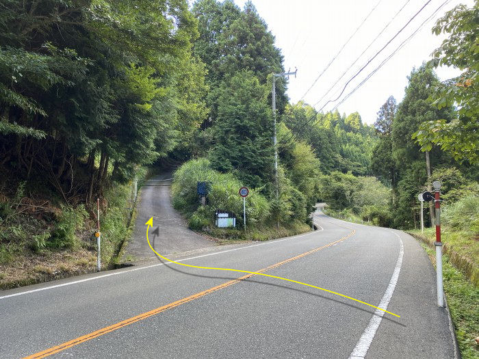 滋賀県大津市葛川木戸口町/蓬莱山へバイク走り